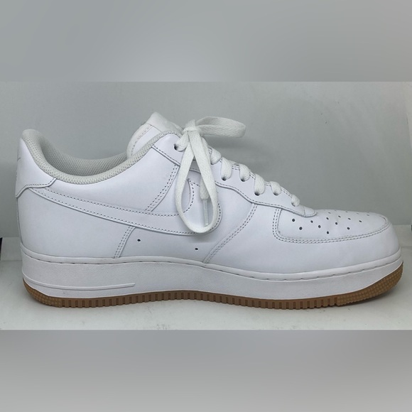 Nike Men's Air Force 1 '07 Low Shoes White/Gum Sole Size 12 - Picture 3 of 14